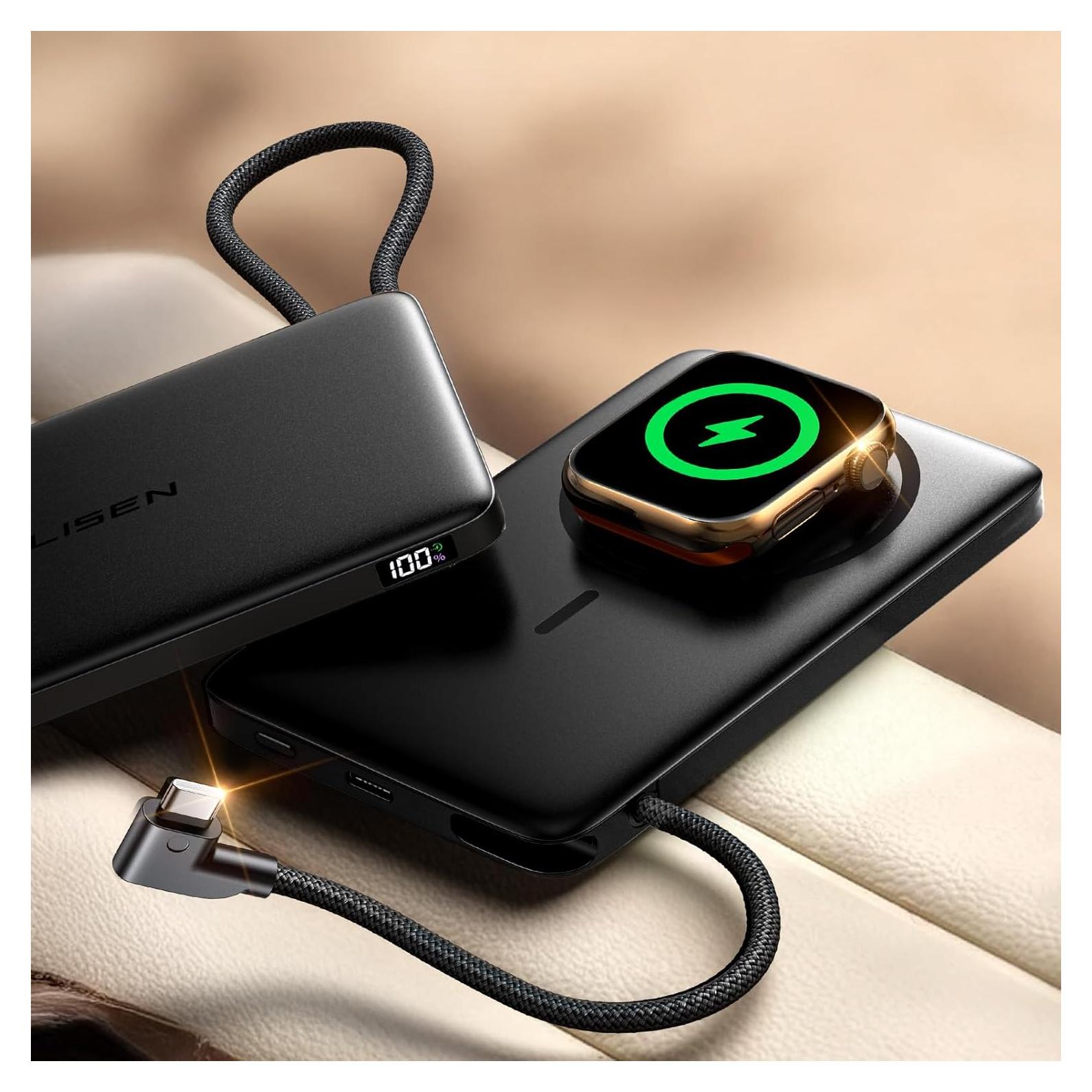 Batería Portátil MagSafe LISEN 10000mAh Ultra Slim Negro