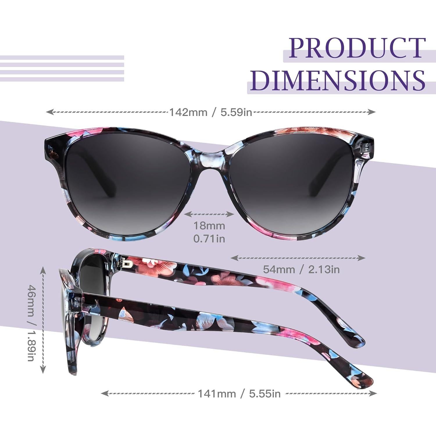 Gafas de sol polarizadas SIPHEW para mujeres, UV400, diseño vintage