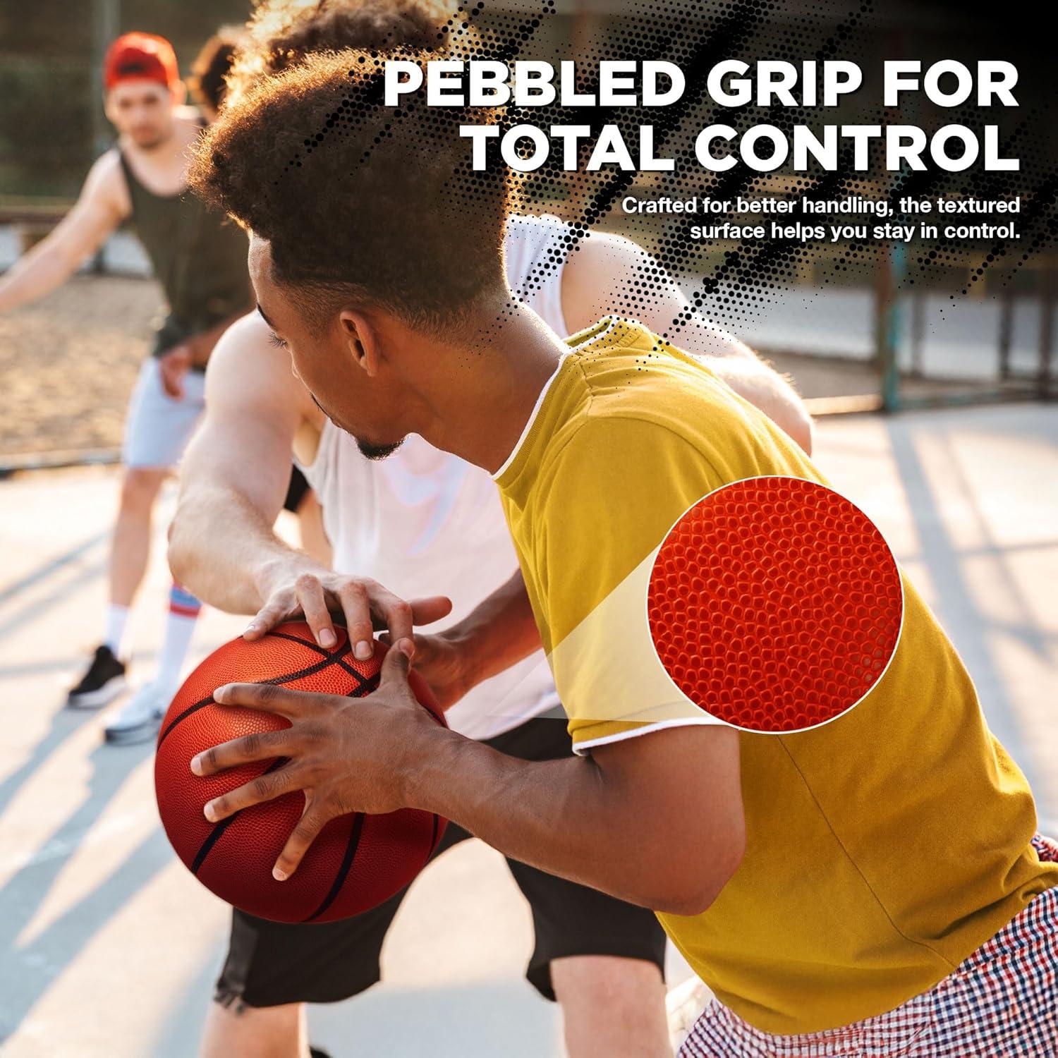 Balón de Baloncesto Lifeworks Tamaño 7 Caucho Naranja