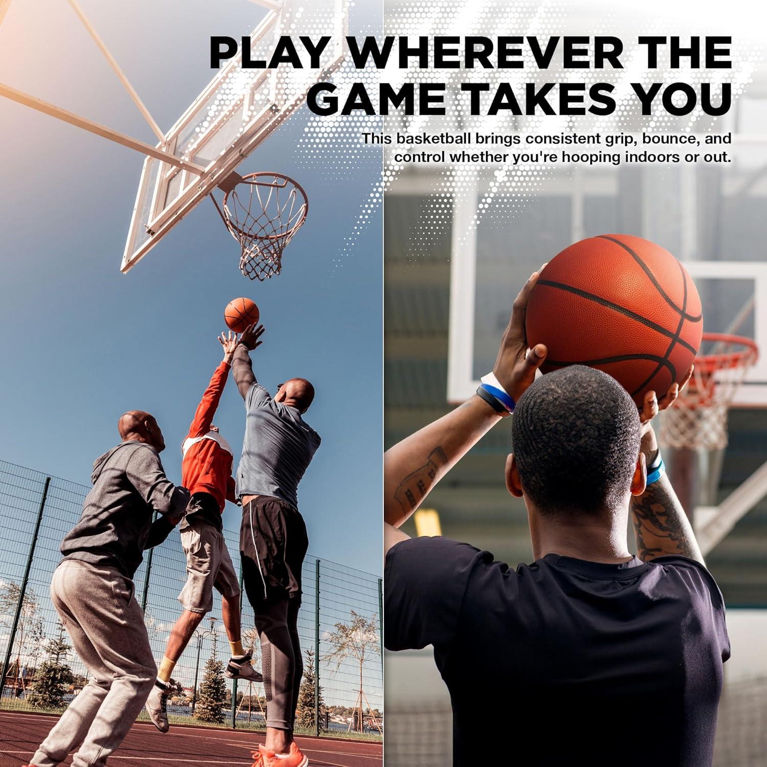 Balón de Baloncesto Lifeworks Tamaño 7 Caucho Naranja