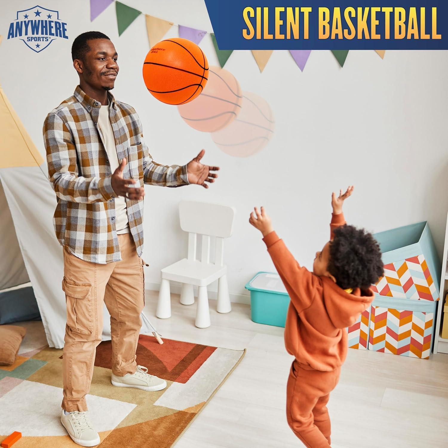 Baloncesto Silencioso Anywhere Sports 9.5" Espuma para Interior