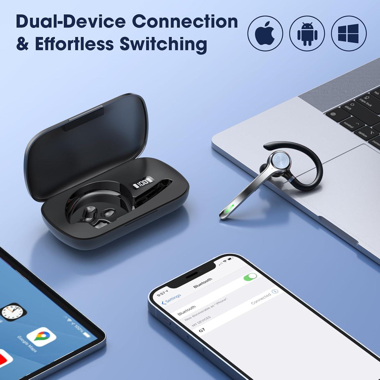 Auricular Bluetooth Ngsod G7 Inalámbrico con Cancelación de Ruido