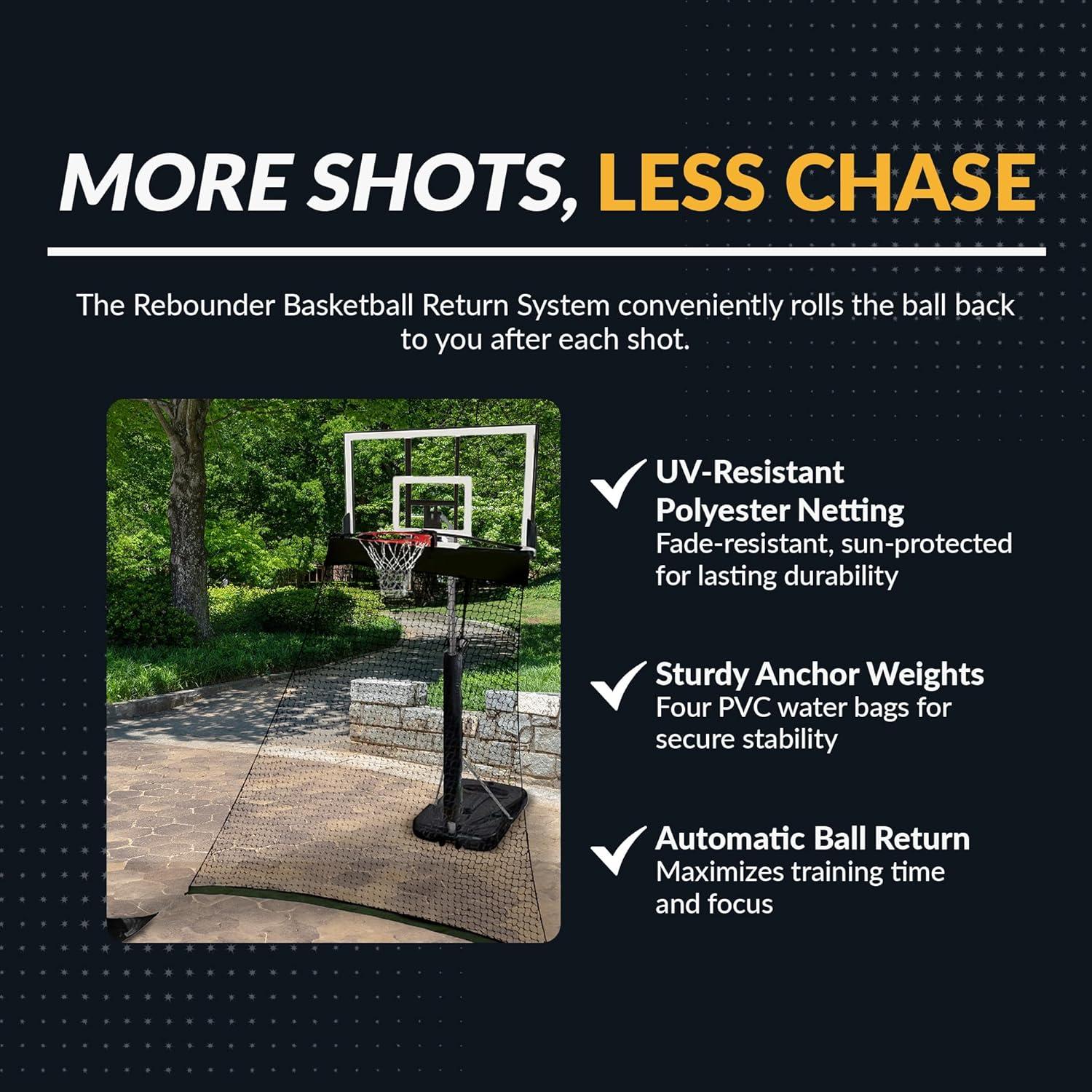 Sistema de Devolución de Baloncesto Hathaway Rebounder 10x9x5 ft