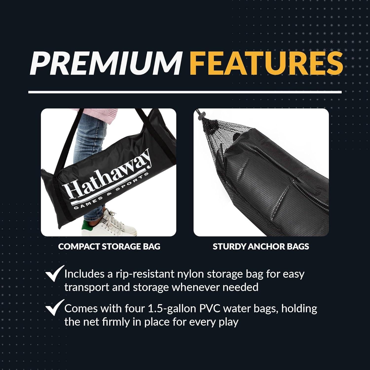 Sistema de Devolución de Baloncesto Hathaway Rebounder 10x9x5 ft