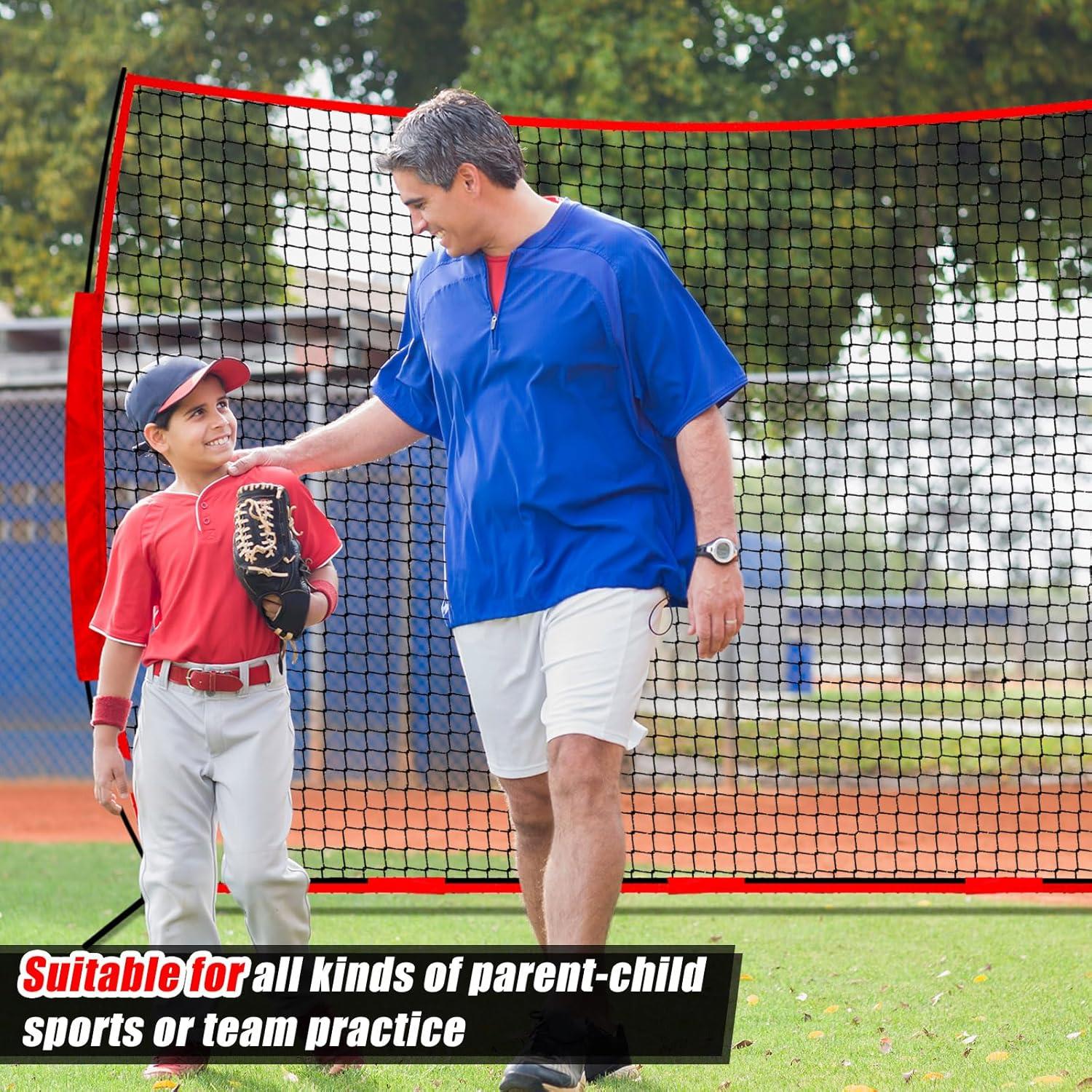 Red de Captura de Baloncesto Seenelling 3.66 x 2.74 m con Bolsa