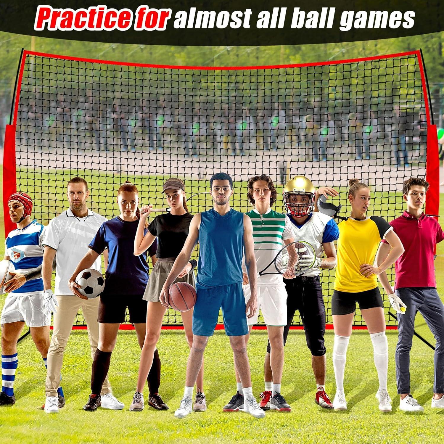 Red de Captura de Baloncesto Seenelling 3.66 x 2.74 m con Bolsa