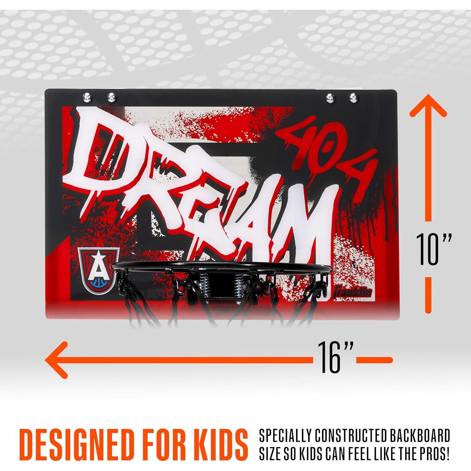 Aro de Baloncesto Franklin Sports WNBA Atlanta Dream Mini