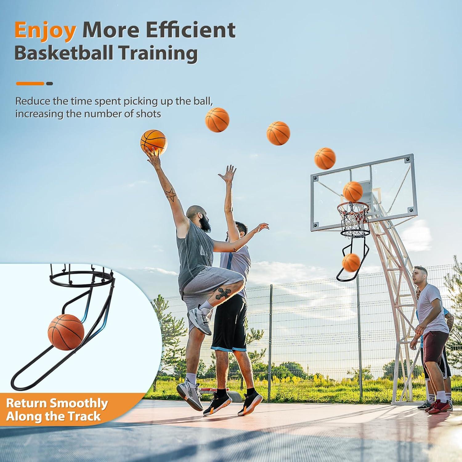 Rebotador de Baloncesto GADFISH con 3 Ganchos Estables 45.72 cm