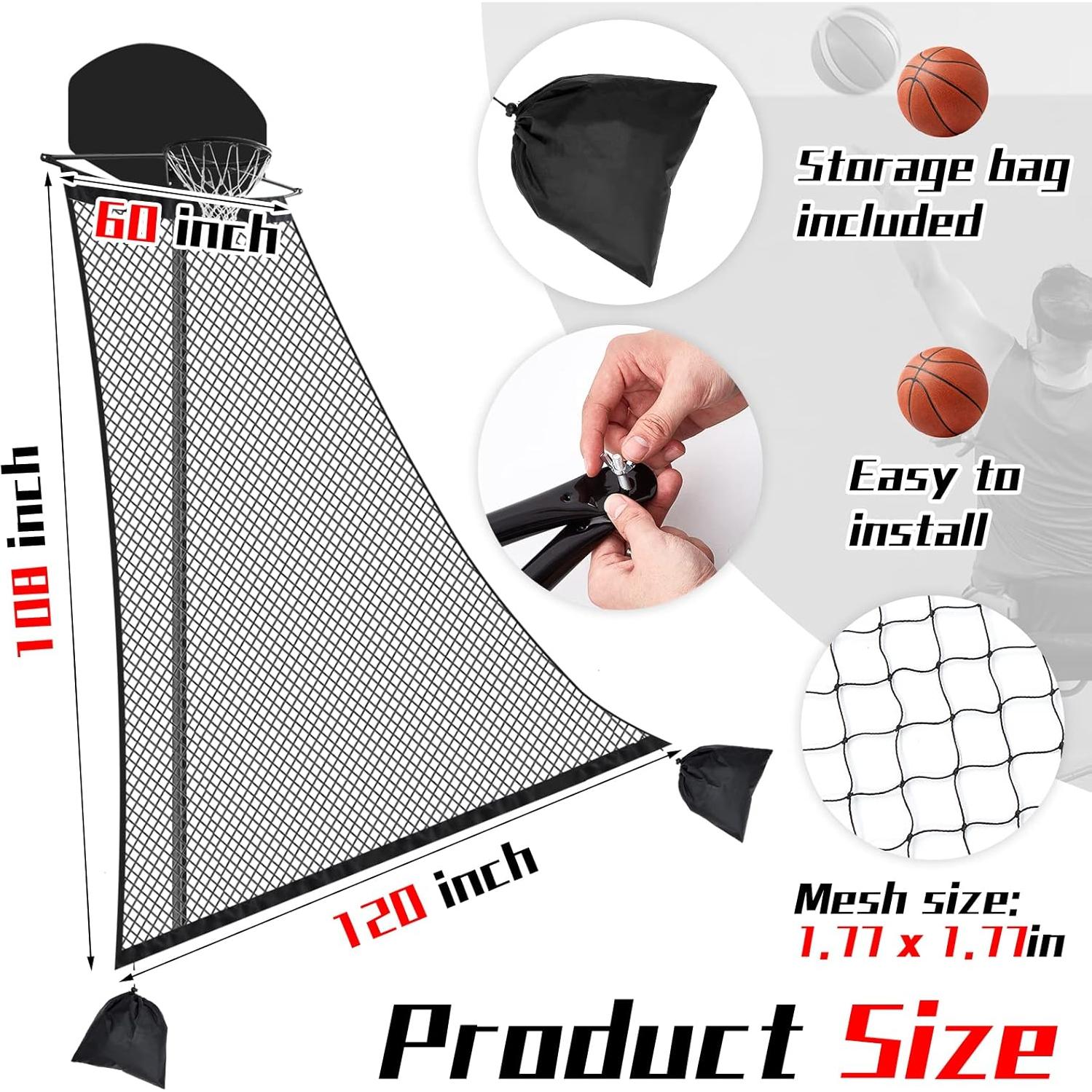 Rebotador de Baloncesto WinnerWhy SHQ2350 304x275x152cm Negro