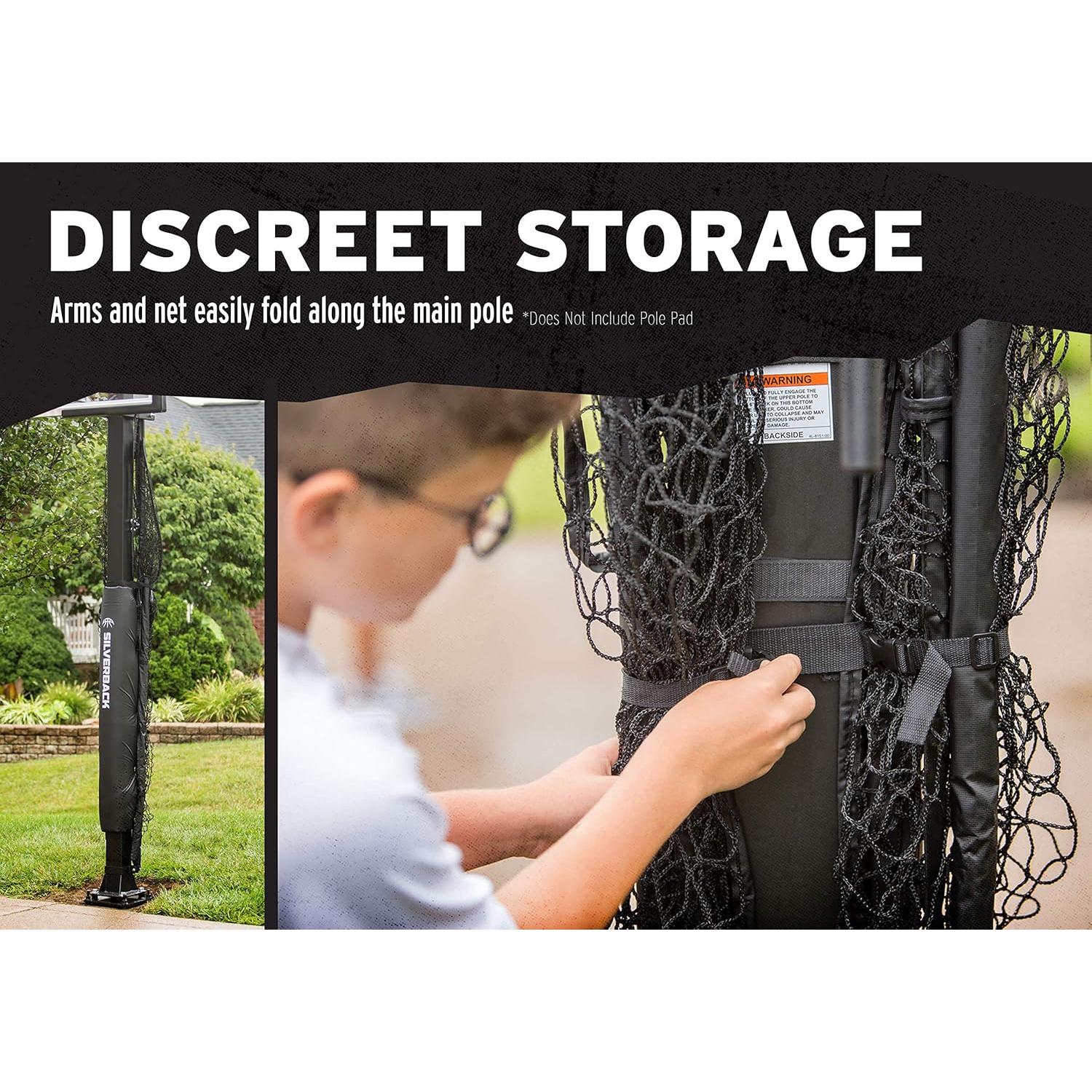 Red Defensiva Silverback Yard Guard para Baloncesto Grande