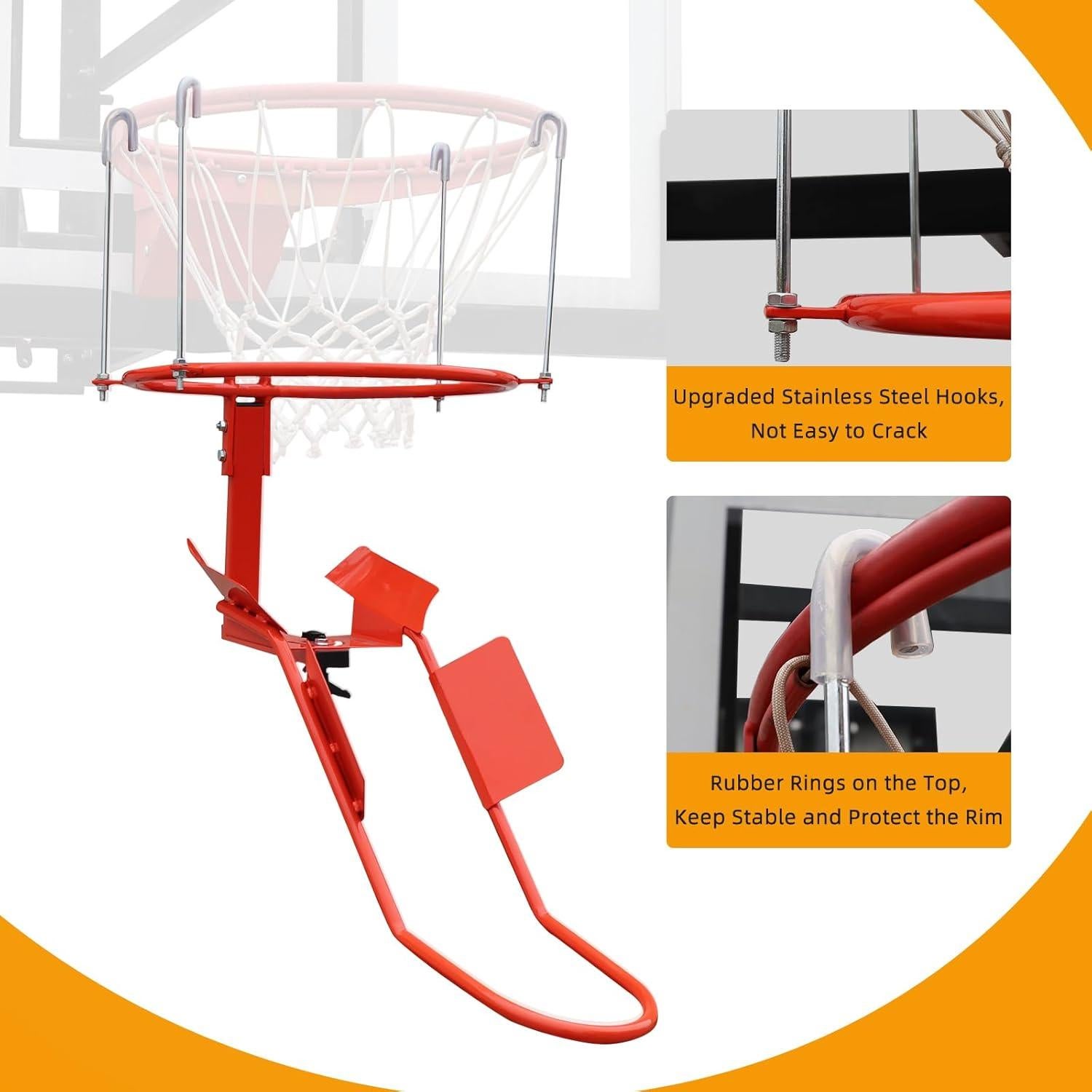 Devolvedor de Baloncesto KATOP Acero 180° para Aro 45.7 cm