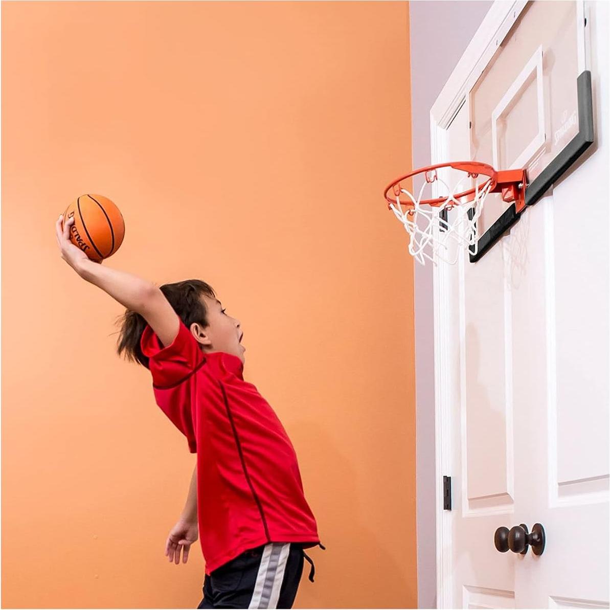 Aro de Baloncesto Mini Spalding Breakaway 180° Sobre Puerta
