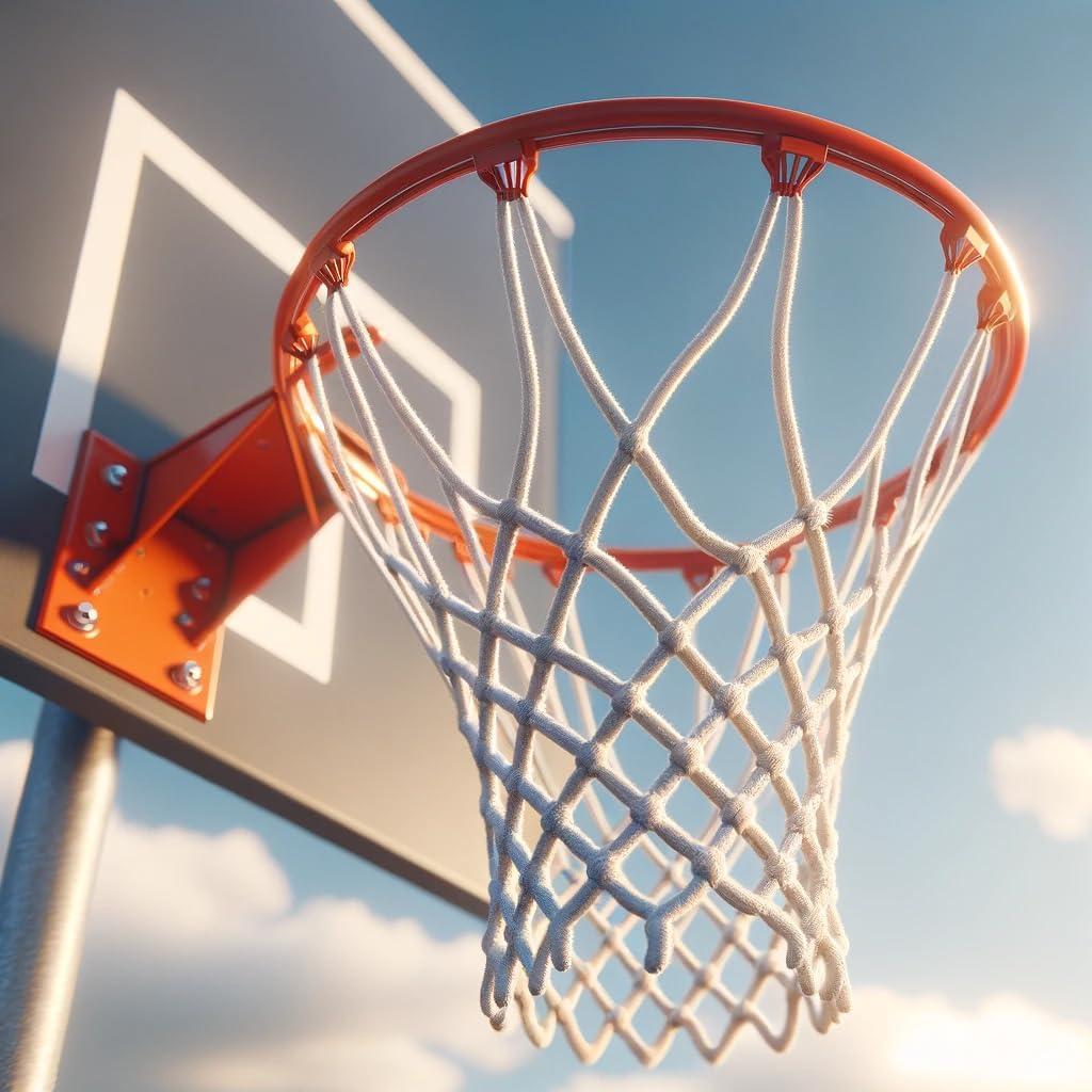 Red de Baloncesto Spring Meow 2024, Alta Resistencia, 12 Lazos