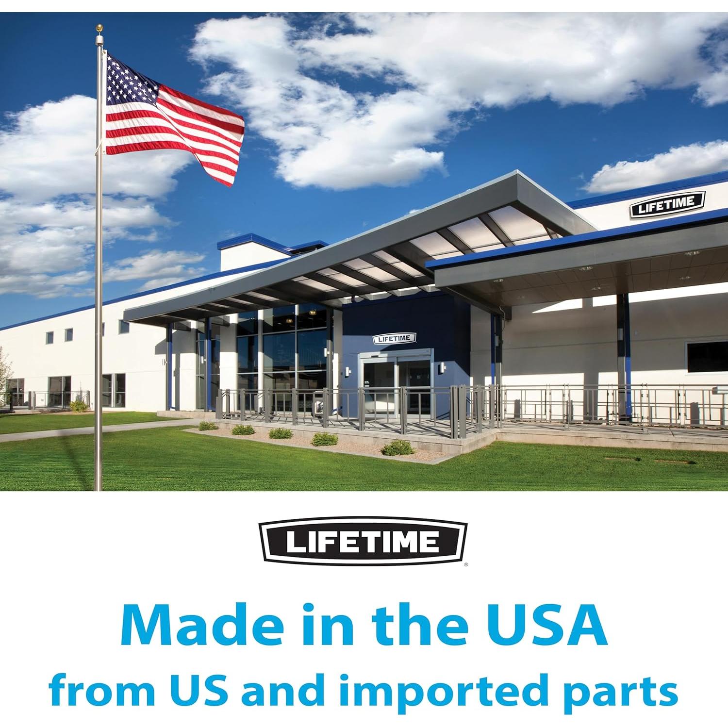 Sistema de Baloncesto Ajustable Lifetime 1084, Tablero 1.27m