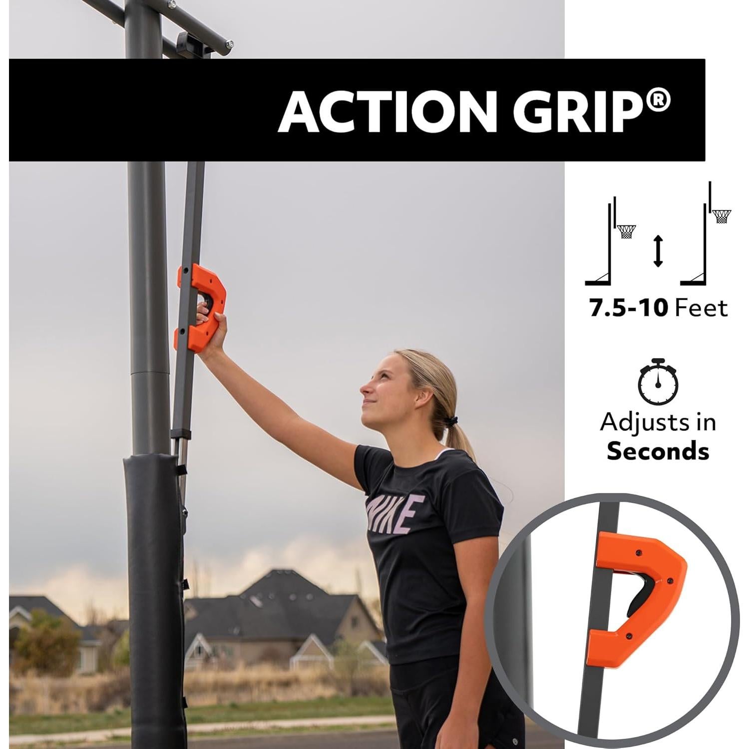 Sistema de Baloncesto Ajustable Lifetime 1084, Tablero 1.27m