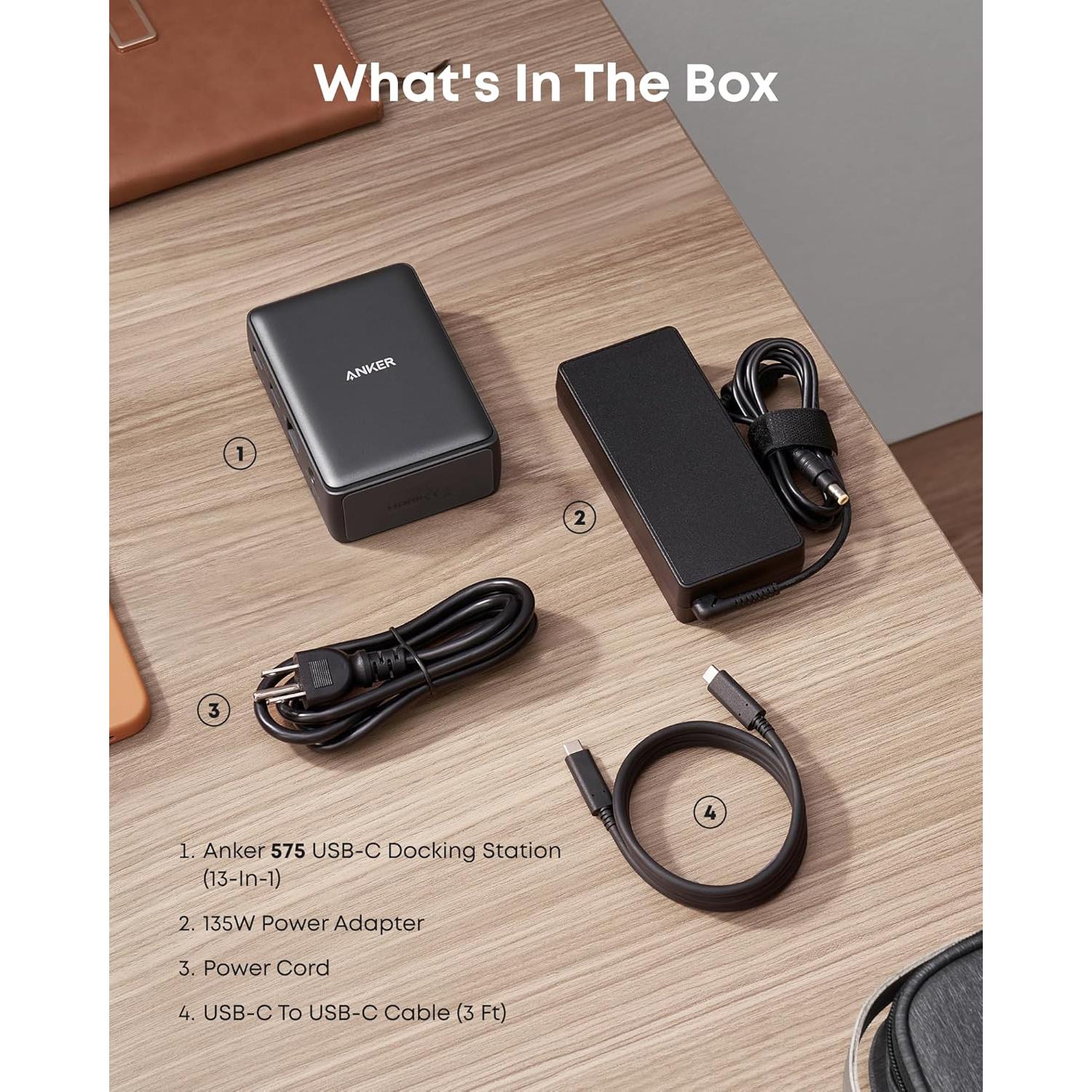 Estación de Acoplamiento Anker 13 en 1 USB-C 4K HDMI