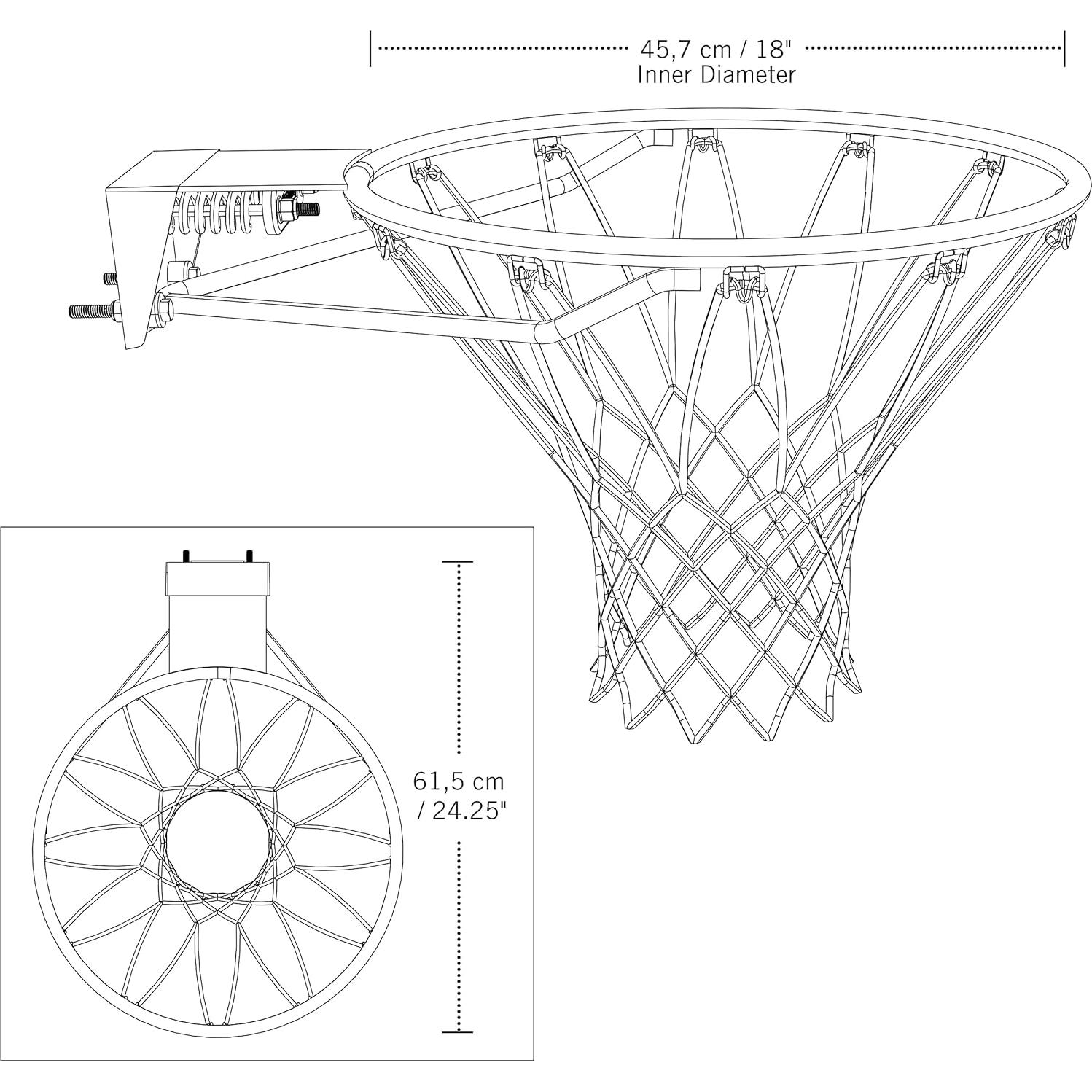 Aro de Baloncesto Slam-It Lifetime 45.72 cm Naranja