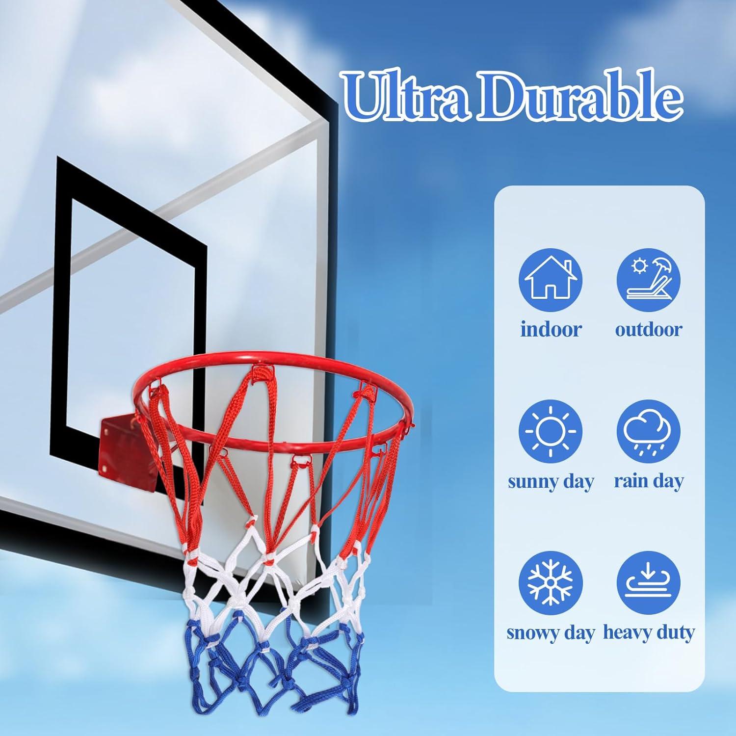 Red de Aro de Baloncesto Mini EupHHonycs 30.5cm 2 Piezas