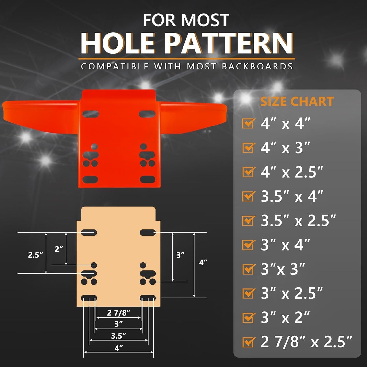 Aro de Baloncesto VosonBell 18" Resorte Simple Naranja