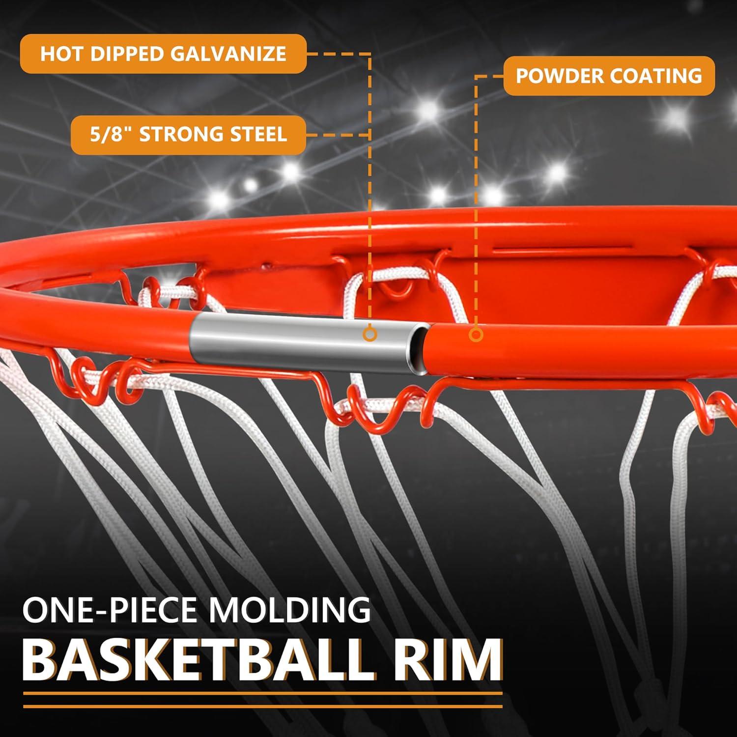 Aro de Baloncesto VosonBell 18" Resorte Simple Naranja