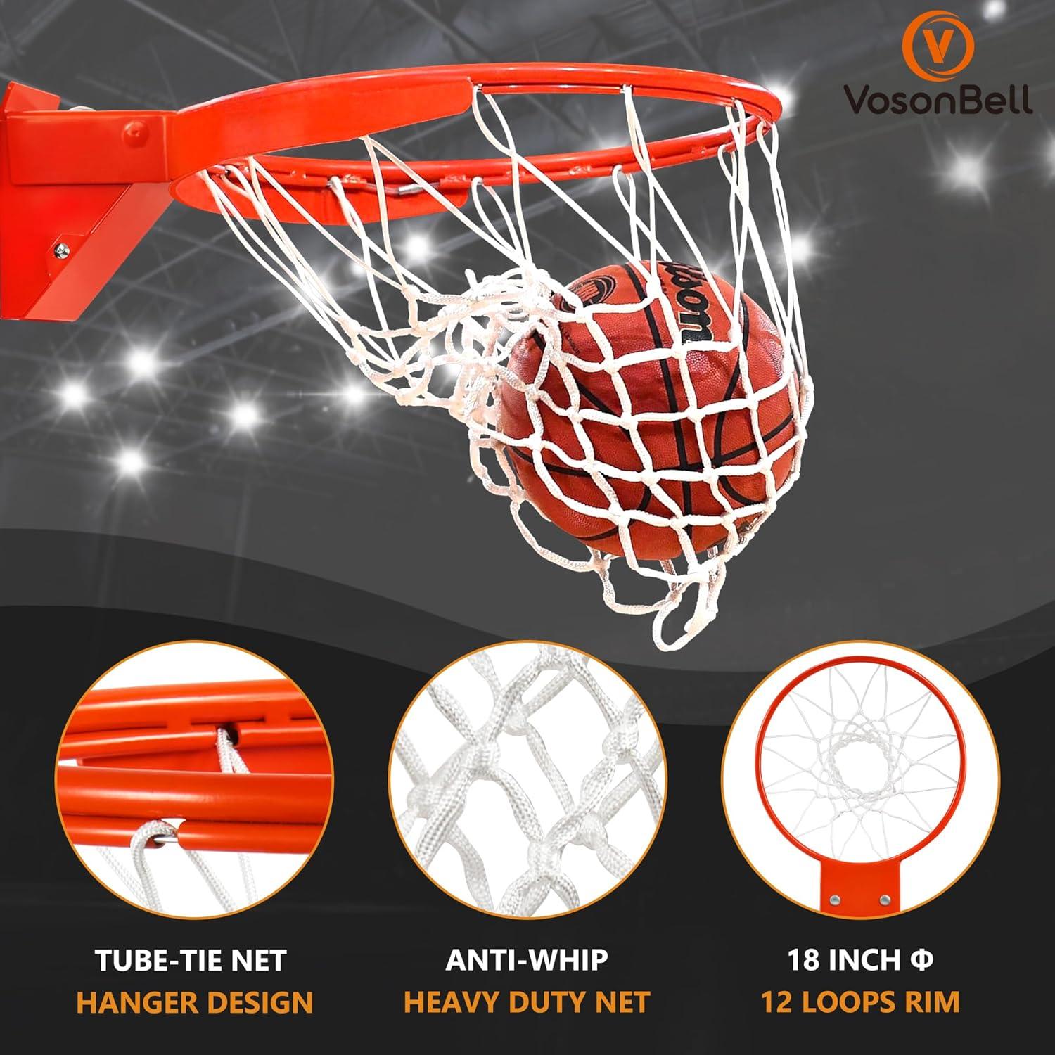 Aro de Baloncesto VosonBell 18" Doble Resorte Alta Resistencia