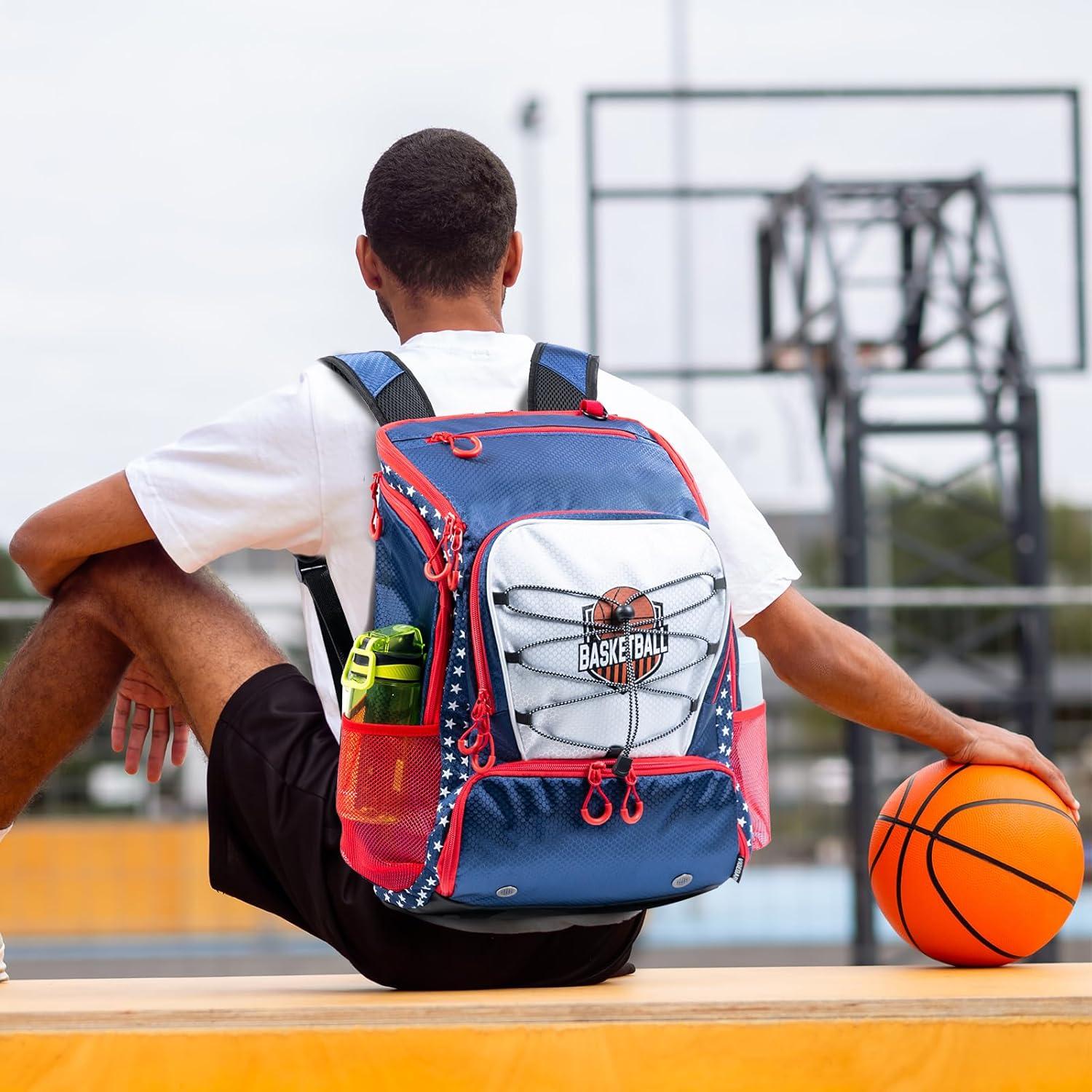 Mochila de Baloncesto VIGEGARI 30L con Compartimento para Pelota