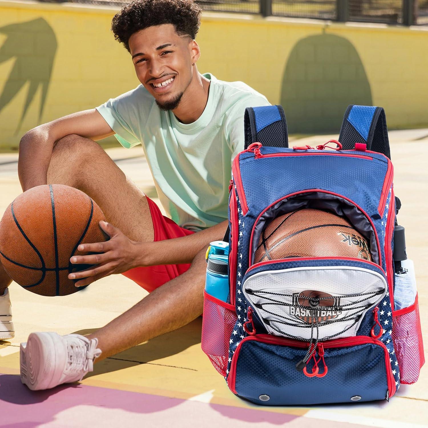 Mochila de Baloncesto VIGEGARI 30L con Compartimento para Pelota