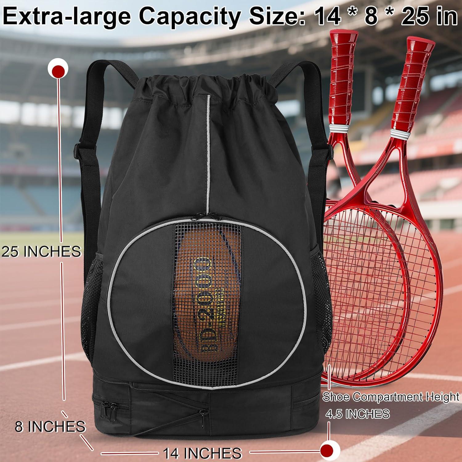 Mochila de Baloncesto SKAITU 45L con Compartimento para Zapatos