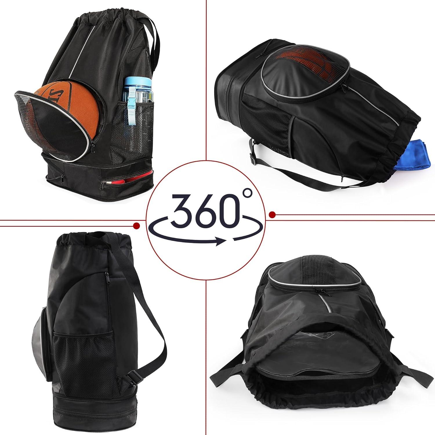 Mochila de Baloncesto SKAITU 45L con Compartimento para Zapatos