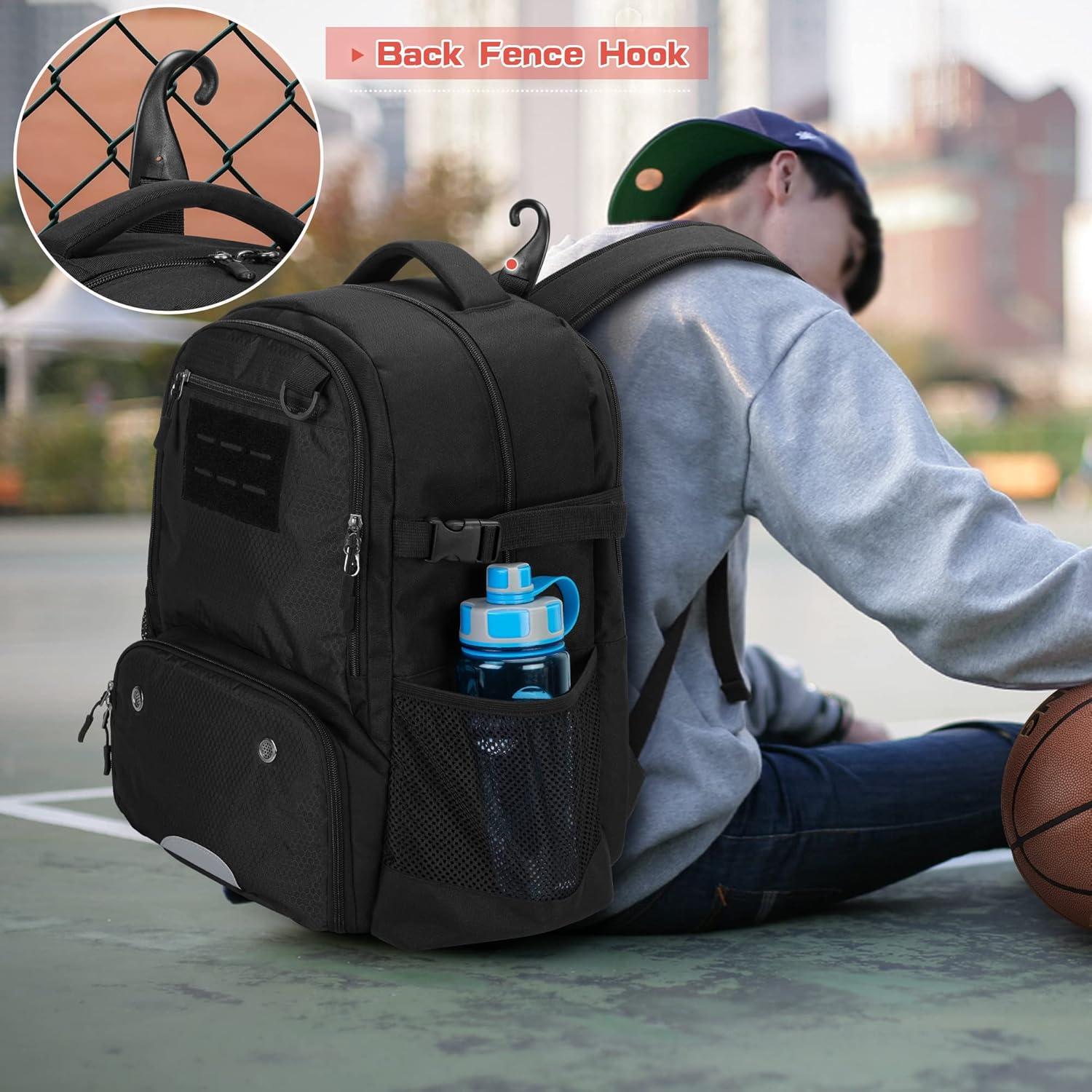 Mochila de Baloncesto DSLEAF con Compartimento para Zapatos