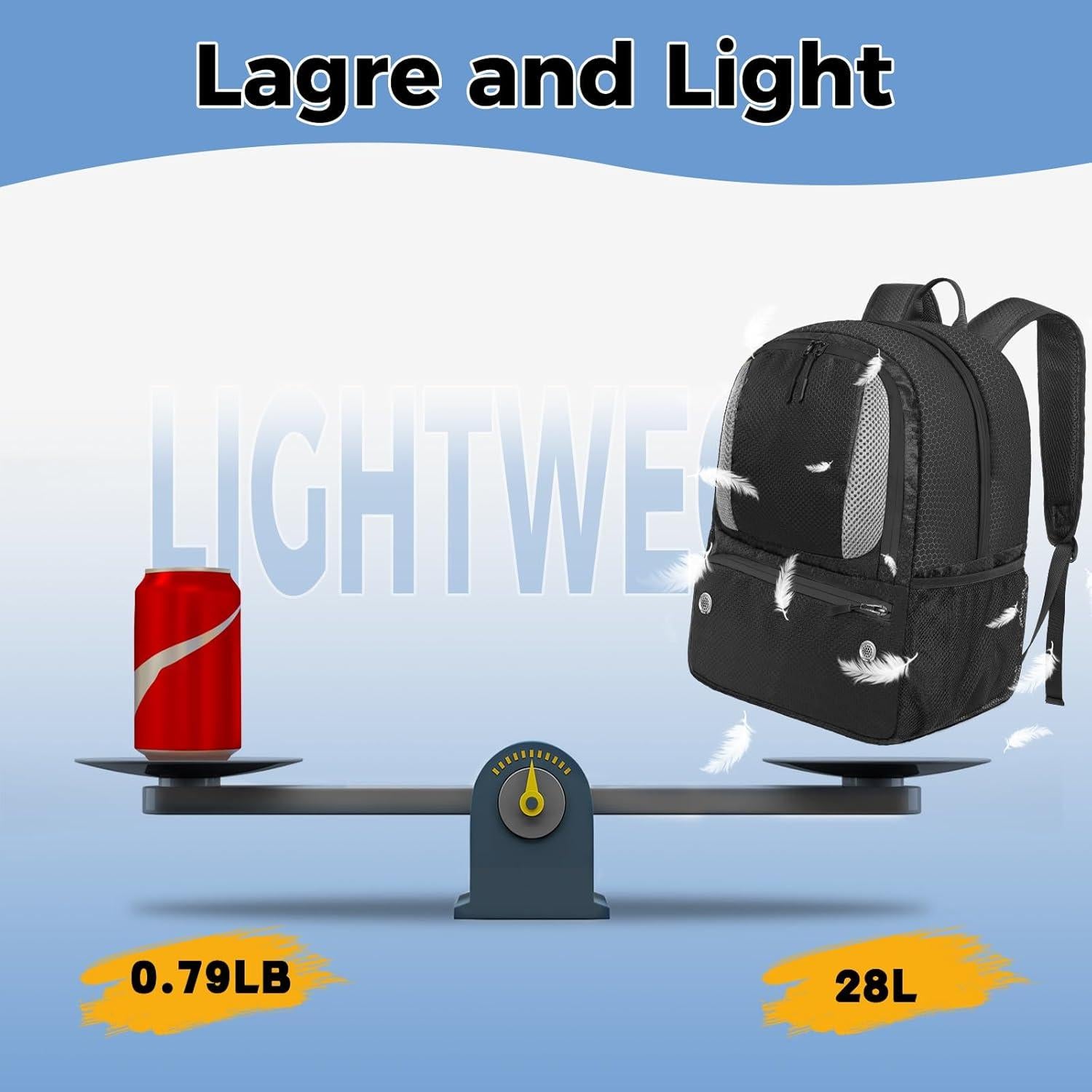 Mochila Deportiva YOREPEK para Baloncesto 28L con Compartimentos