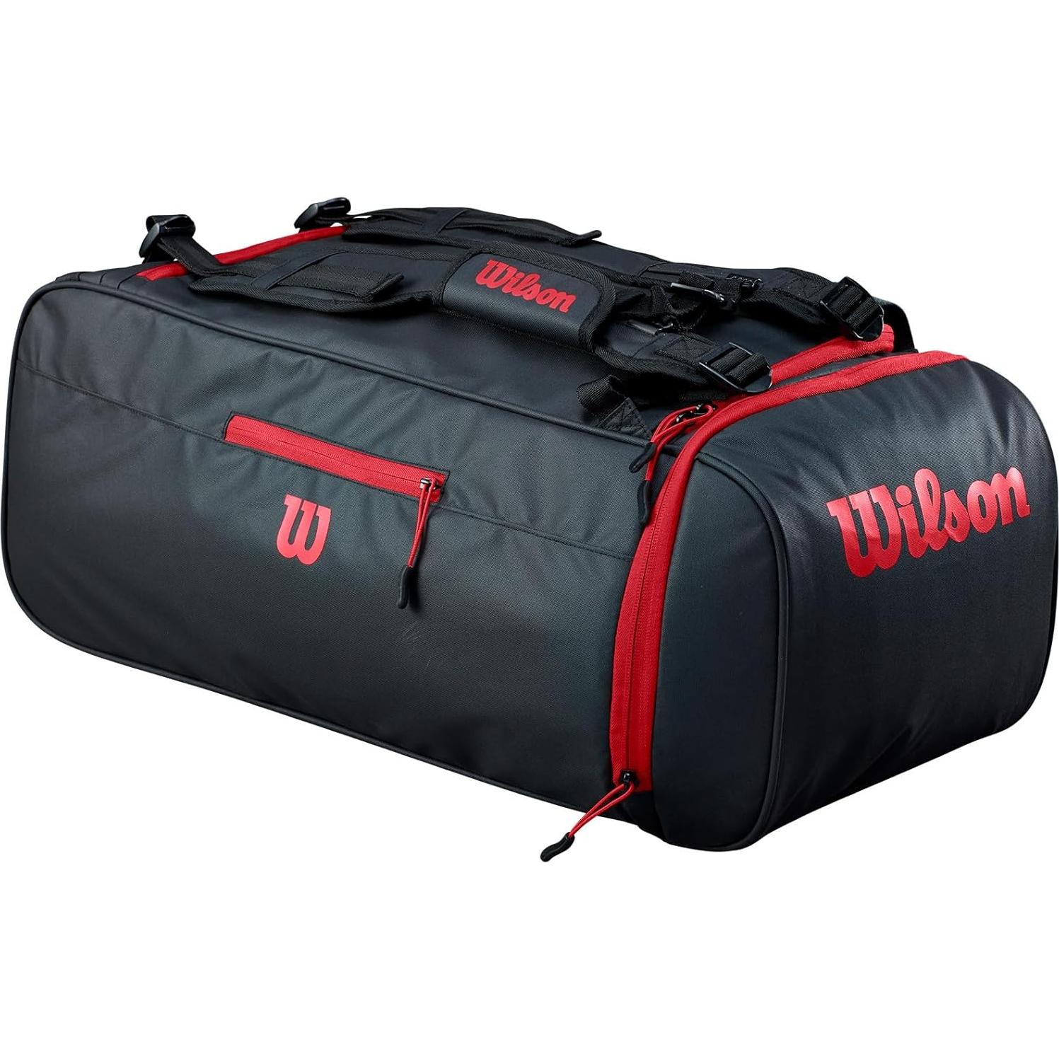 Bolsa de Deporte Wilson WTH132190 - Negro/Rojo, 77.6x29.5cm