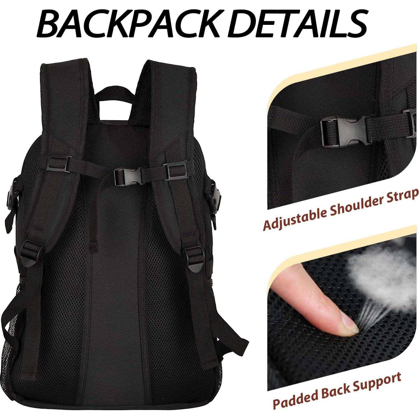 Mochila de Baloncesto LARIPOP Negra con Compartimento para Zapatos