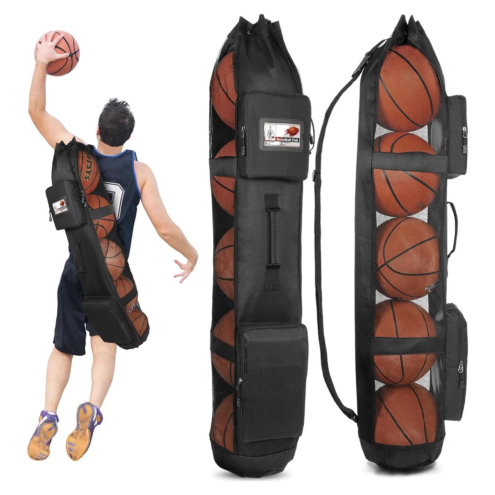 Bolsa de Malla para Balones de Baloncesto Skureay 5 Balones