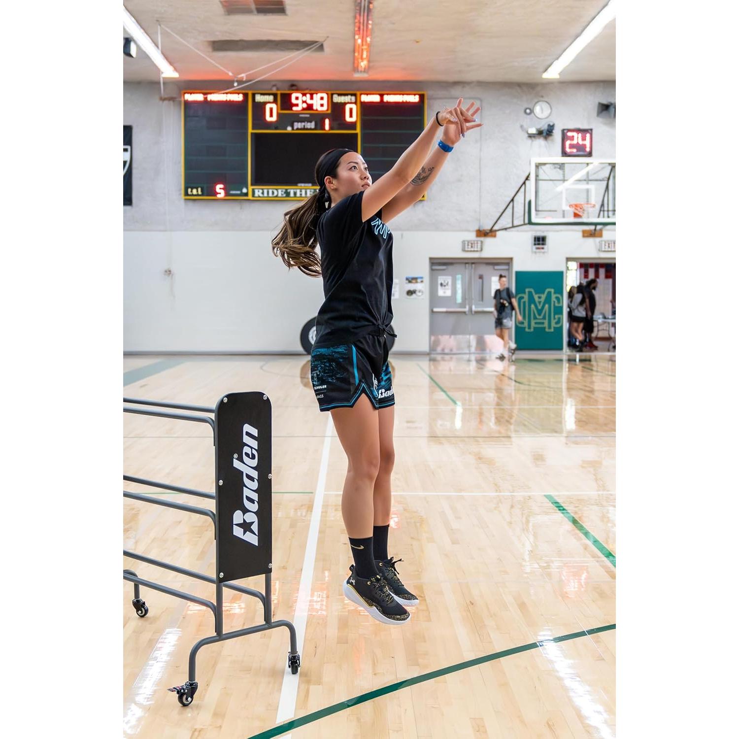 Soporte de Baloncesto Baden RACK-07-SIOC con Ruedas - Almacenamiento para 12 Pelotas