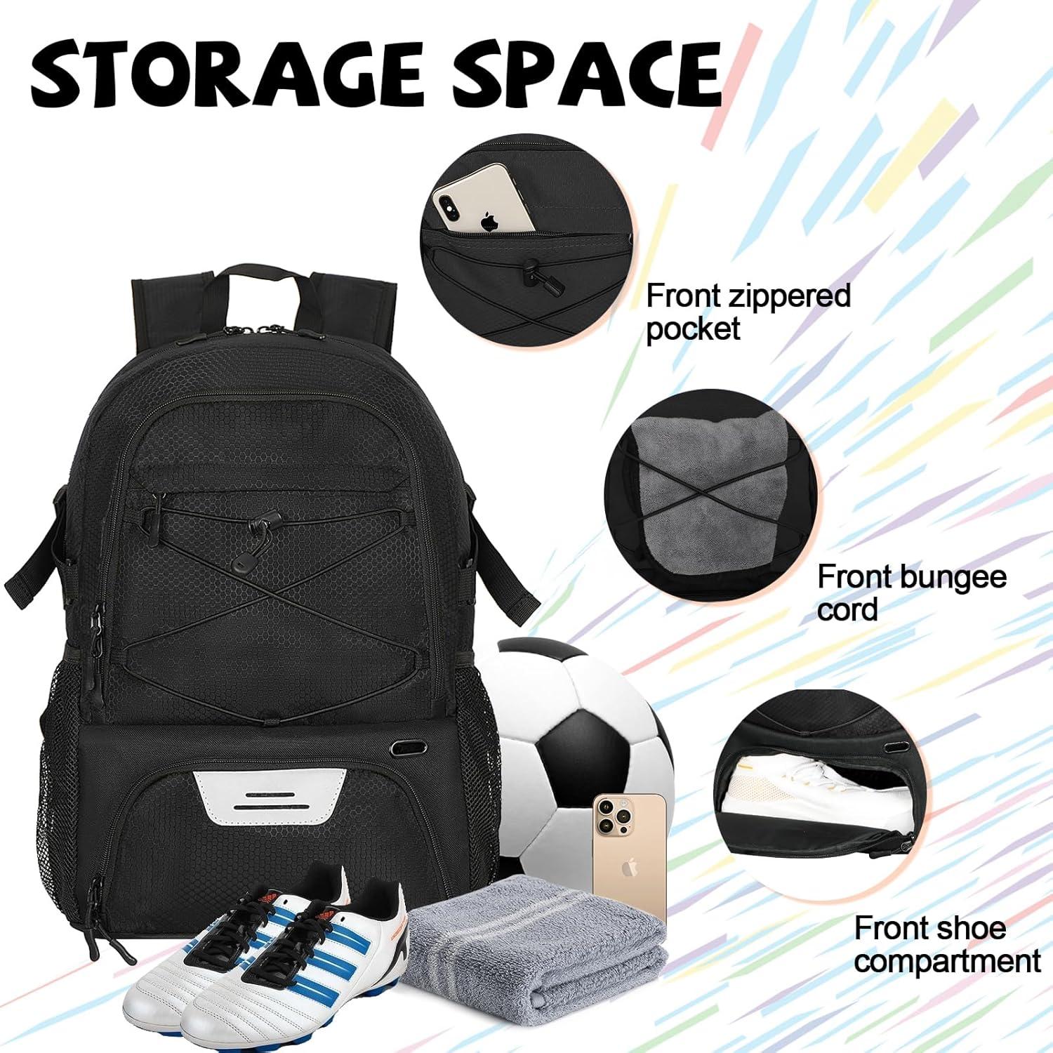 Bolsa de Deportes Goloni 35L con Compartimentos para Balón y Zapatos