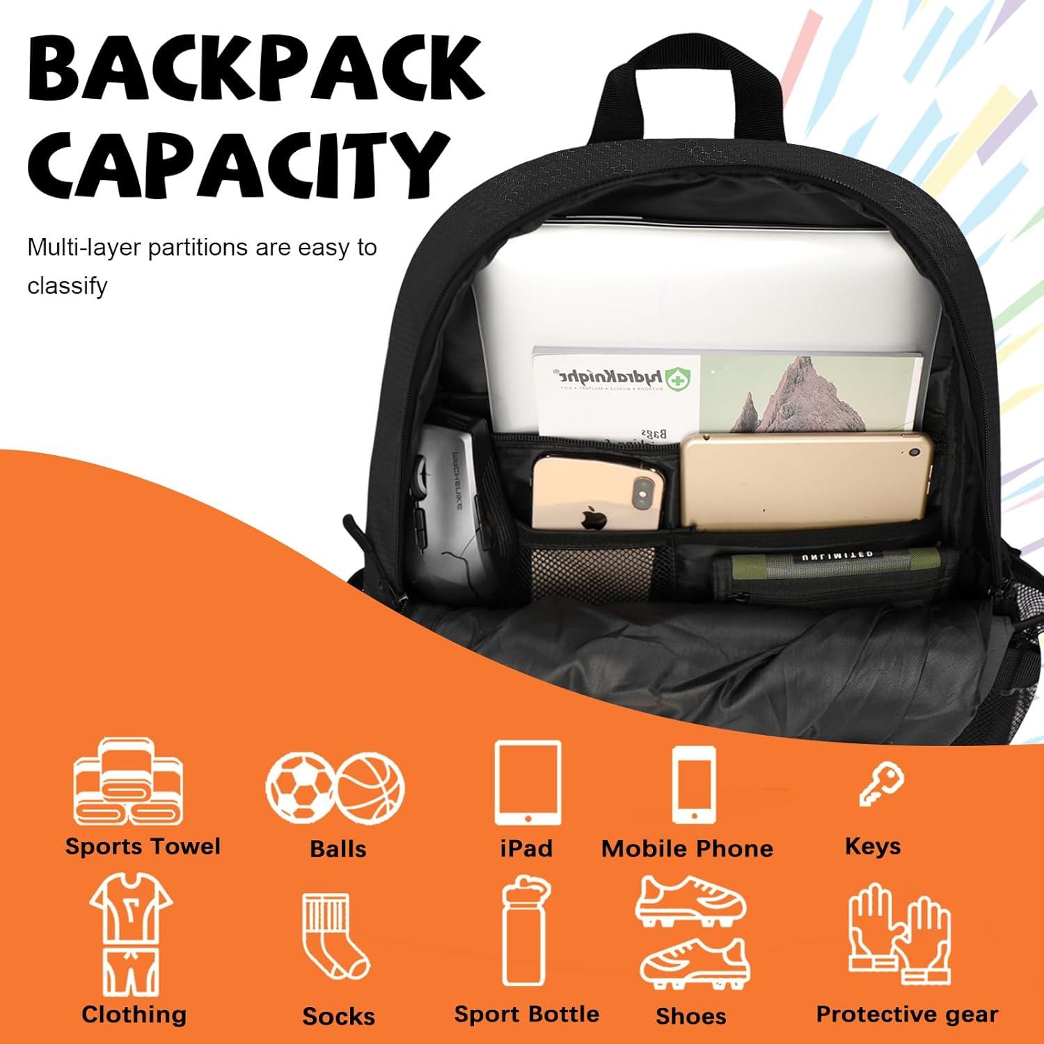 Bolsa de Deportes Goloni 35L con Compartimentos para Balón y Zapatos