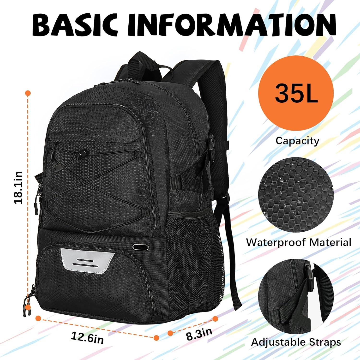 Bolsa de Deportes Goloni 35L con Compartimentos para Balón y Zapatos