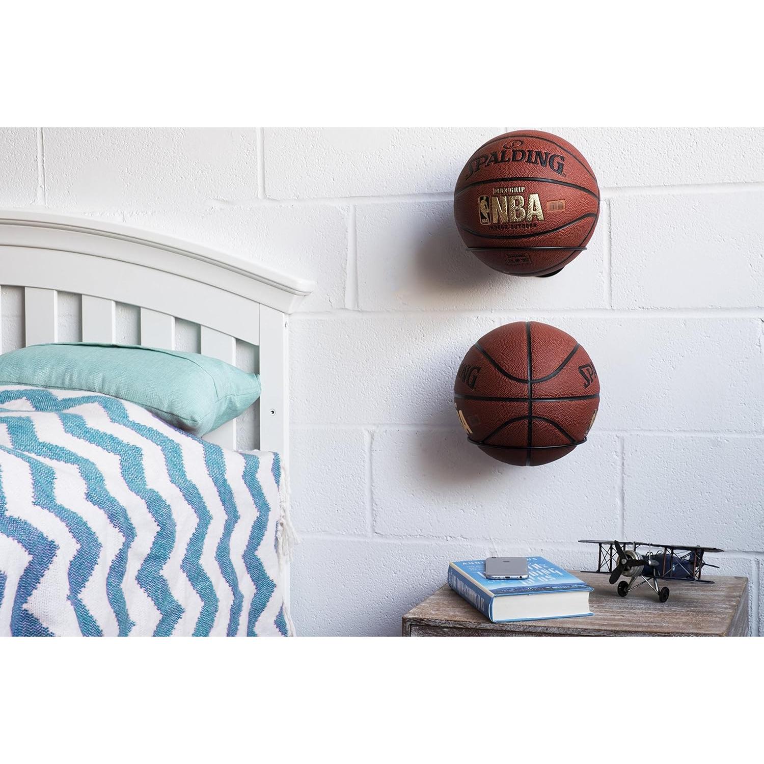 Soporte de Pared Wallniture para Pelotas - Metal Negro