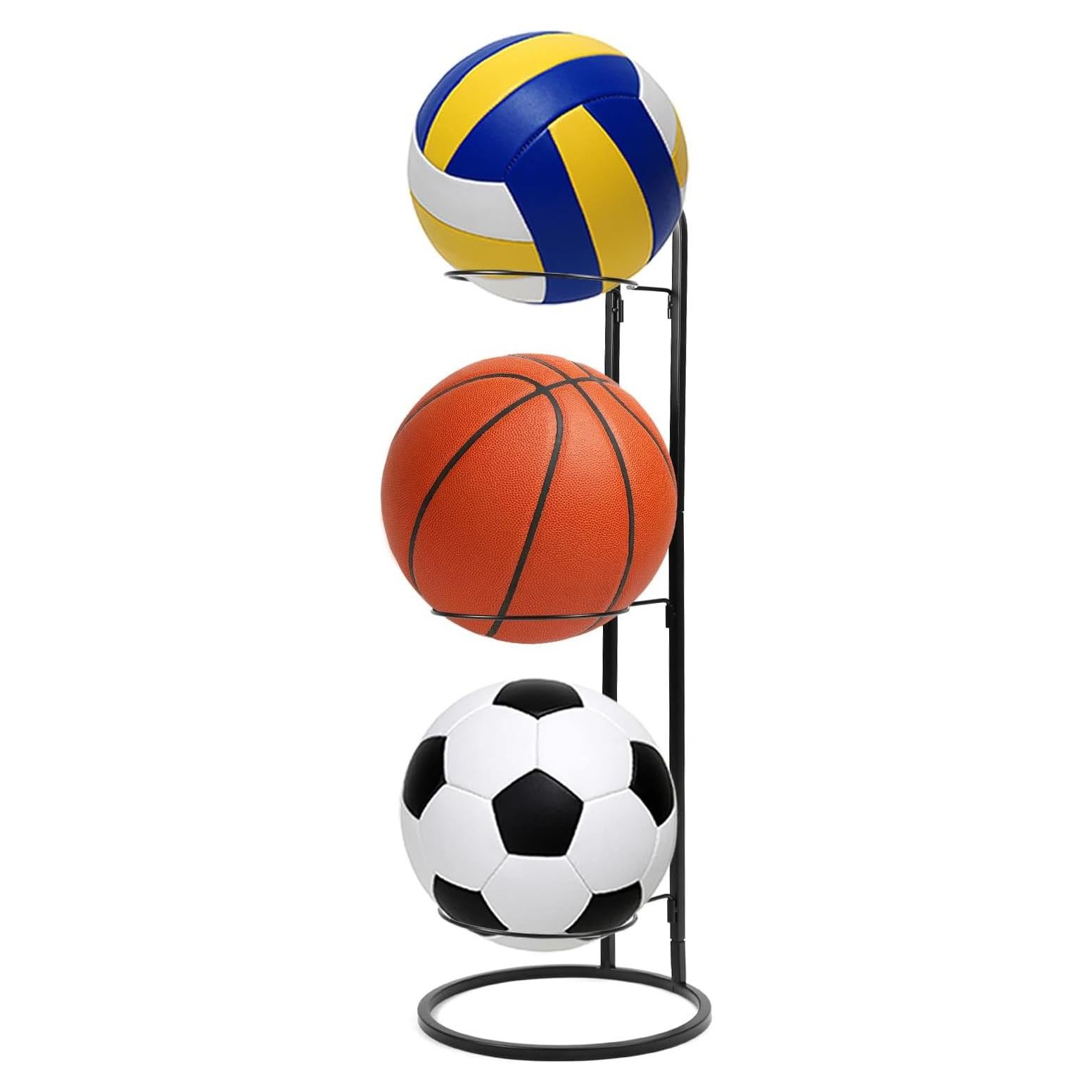 Estante de Almacenamiento Vertical QWORK para Balones - 3 Niveles