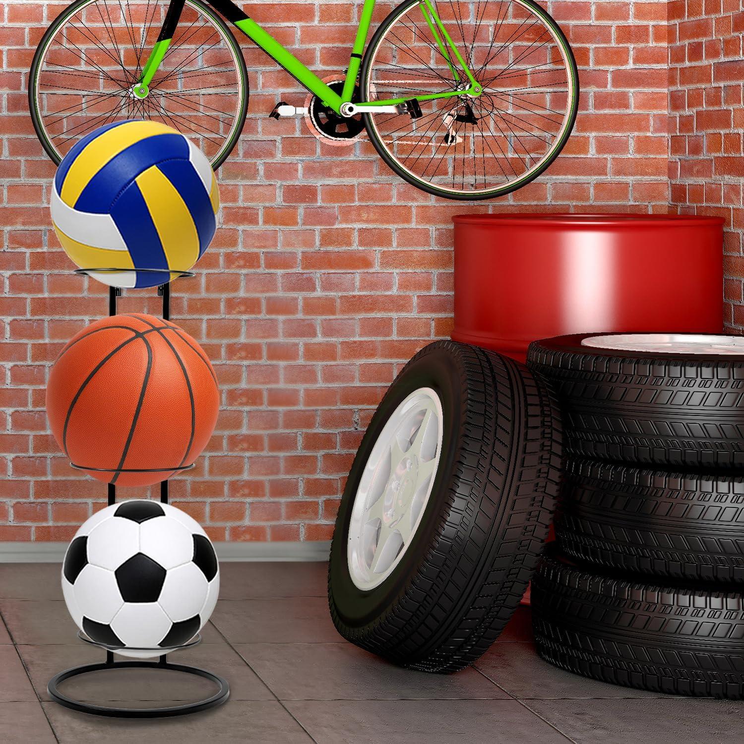 Estante de Almacenamiento Vertical QWORK para Balones - 3 Niveles