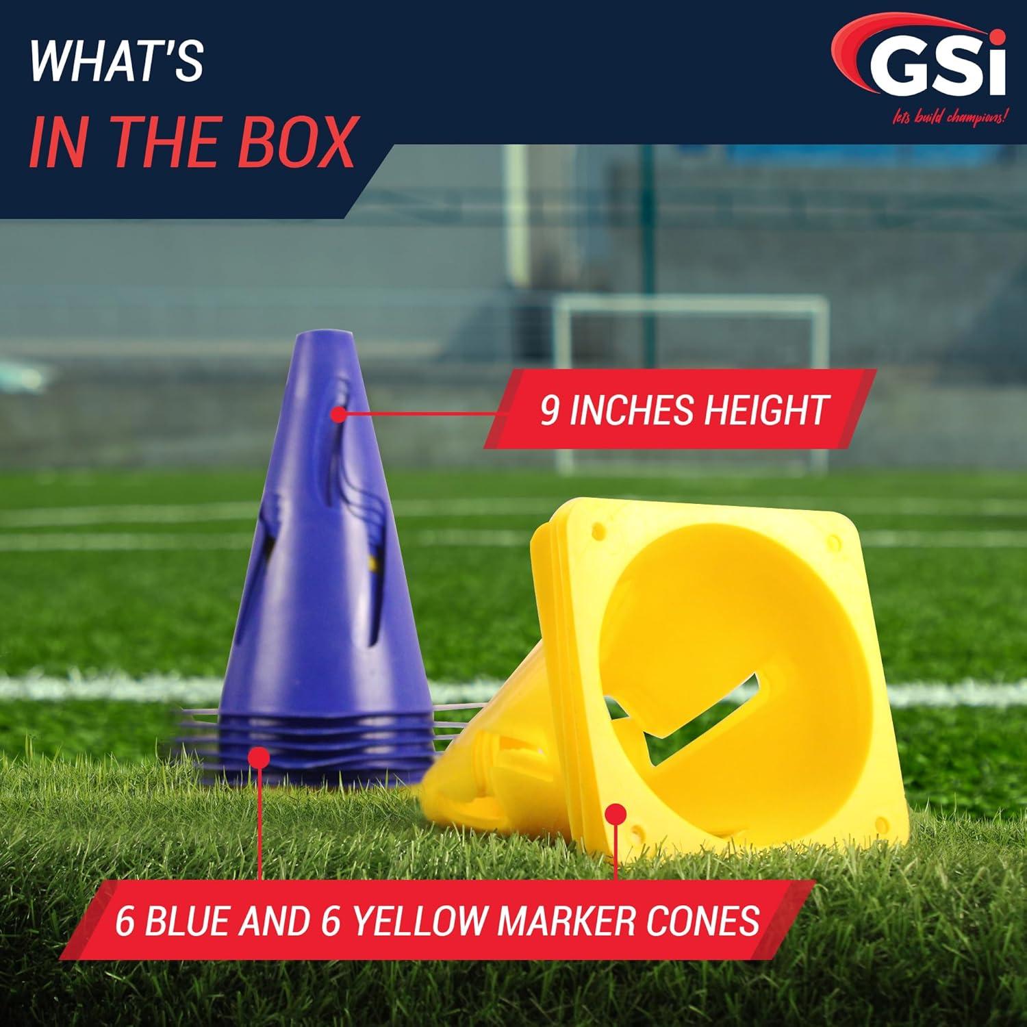 Conos de Fútbol GSi S-Slit - Paquete de 12 Unidades