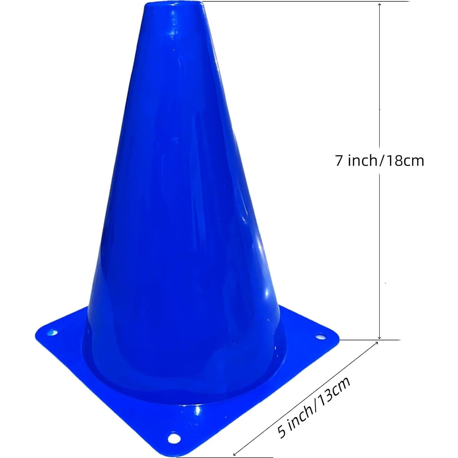 24 Conos de Tráfico de Plástico LCPQMZGH 17.78 cm Entrenamiento