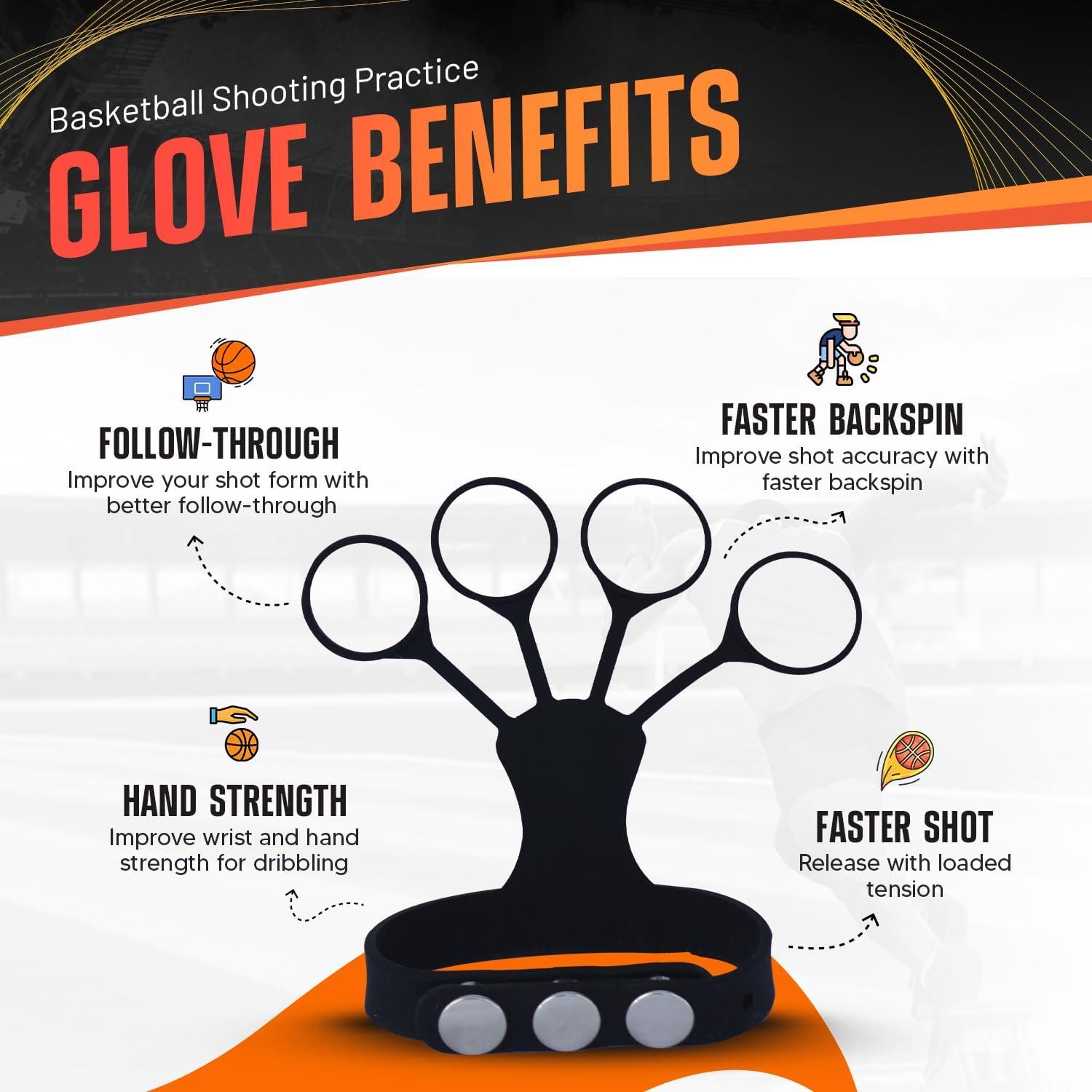 Guante de Entrenamiento de Baloncesto FNBX FlickGlove - Resistencia Ajustable