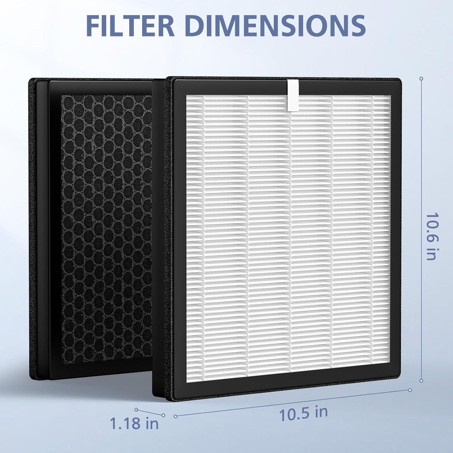 Filtro de Reemplazo Ecleanfy G3 HEPA 3-en-1 para Purificadores