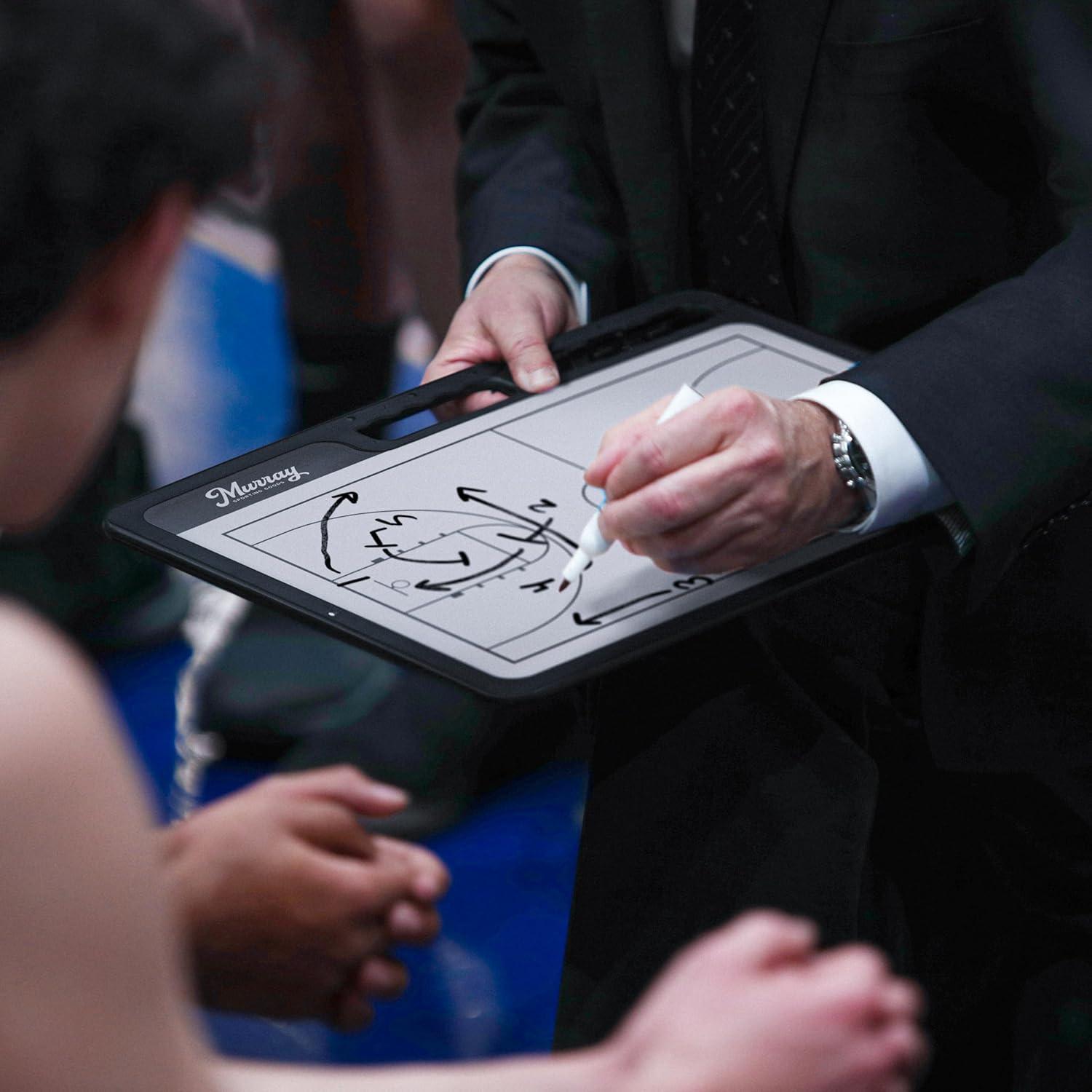 Pizarra Blanca Premium Murray para Entrenadores de Baloncesto 42x31.75cm