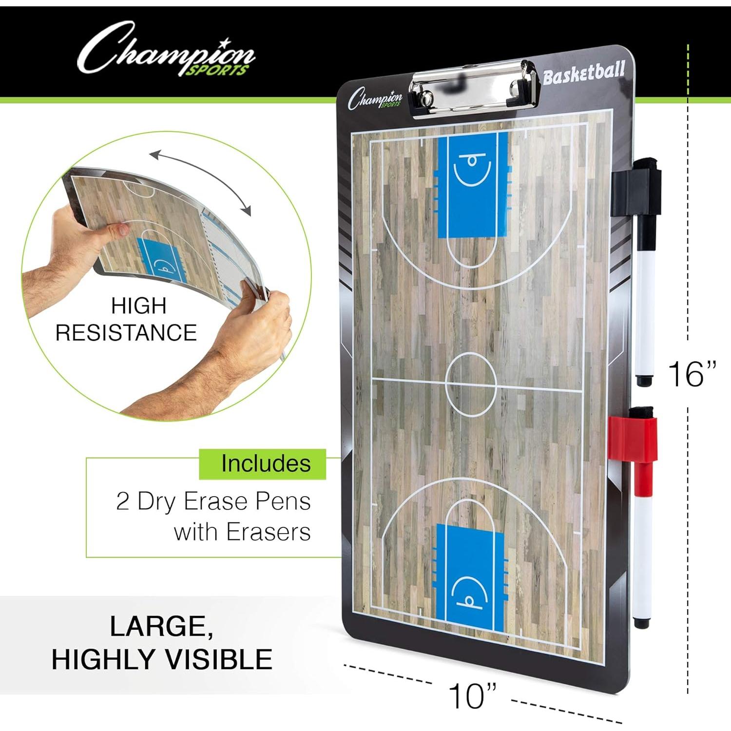 Tablero de Borrado en Seco Champion Sports 25.4x40.6 cm Entrenador