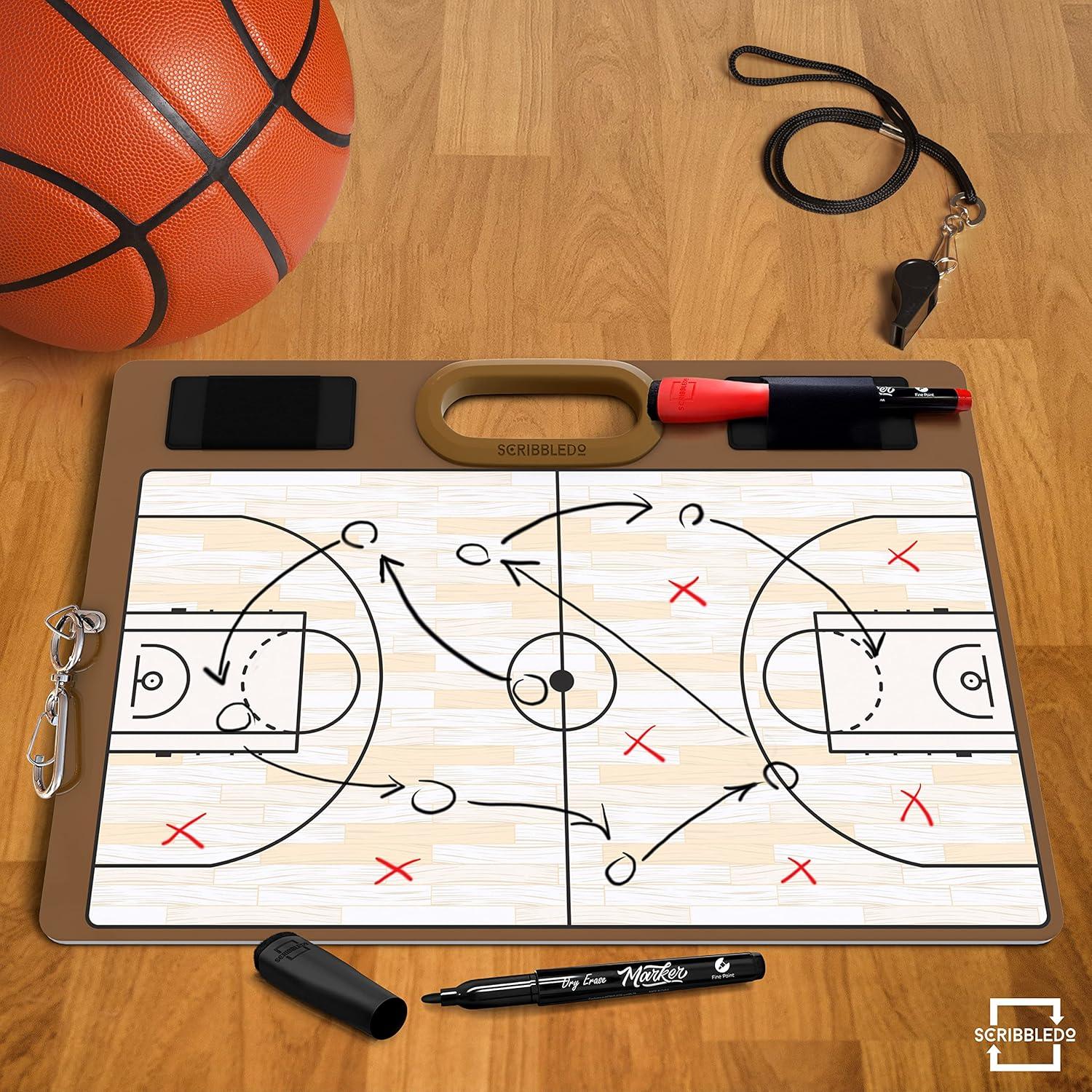 Pizarra de Entrenamiento de Baloncesto Scribbledo 27.9x38.1cm