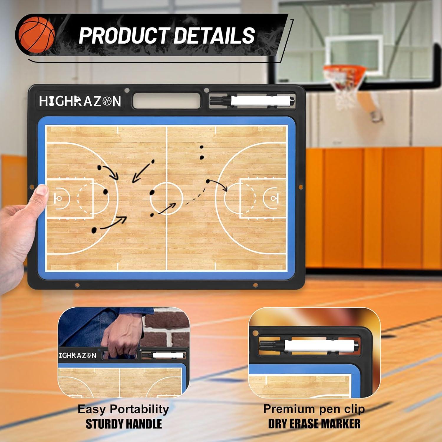 Portaplanos Borrable Baloncesto HIGHRAZON 42x31.5cm Doble Cara