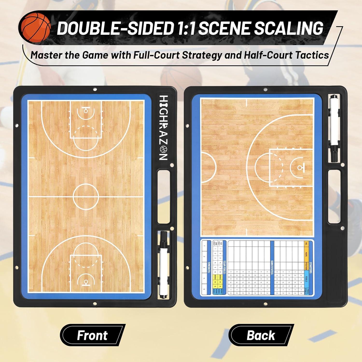 Portaplanos Borrable Baloncesto HIGHRAZON 42x31.5cm Doble Cara